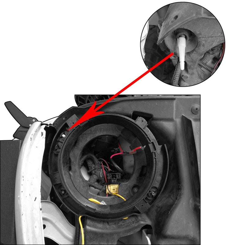 Hooke Road 7 in Headlight Mount Retaining Bracket Ring Replacement for Jeep Wrangler JK & Unlimited 2007-2018 - Image 3